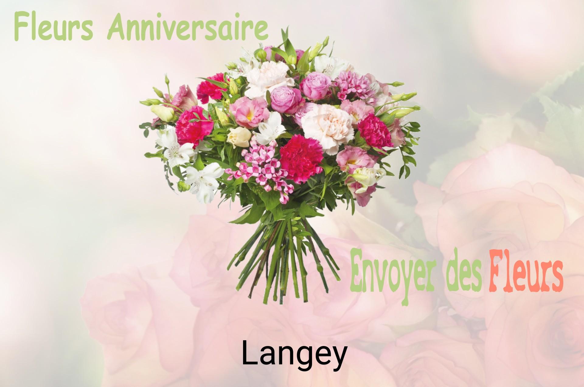 Bouquet de fleurs d’anniversaire livré à Langey